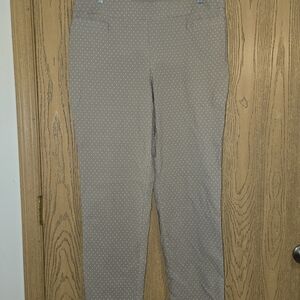 Liz Claiborne Women's Gray Polka Dot Trousers
